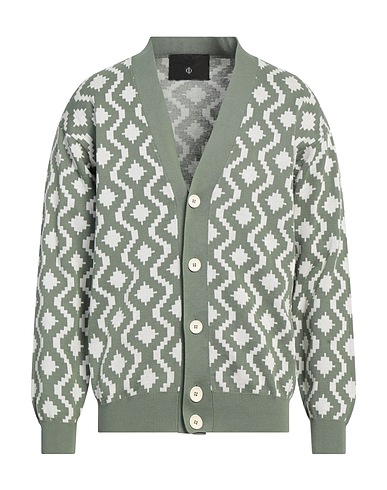 FILIPPO DE LAURENTIIS Cardigan VERDE SALVIA 100% Cotton