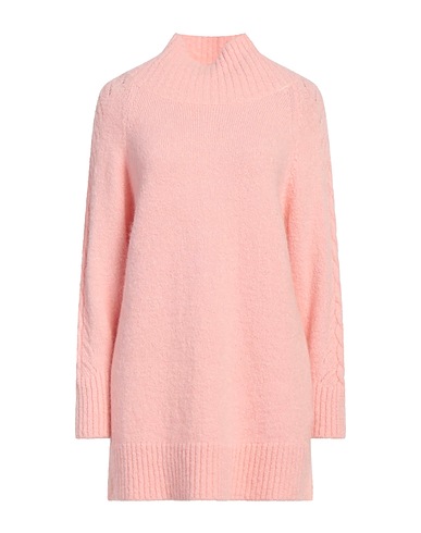 WOOL & CO Polo neck Pink 38% Polyamide, 30% Alpaca wool, 30% Mohair wool, 2% Elastane