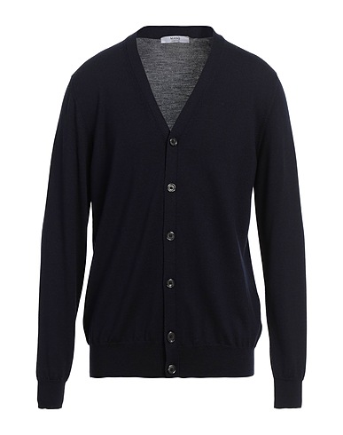 MASQ Strickjacke Nachtblau 100% Merinowolle