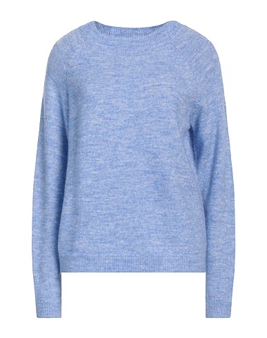PIECES Jumper Light blue 50% Recycled polyester, 32% Polyester, 15% Acrylic, 3% Elastane