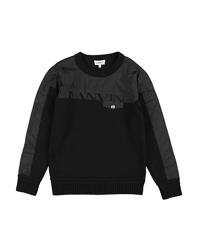LANVIN Jumper Black 90% Cotton, 10% Wool, Polyester