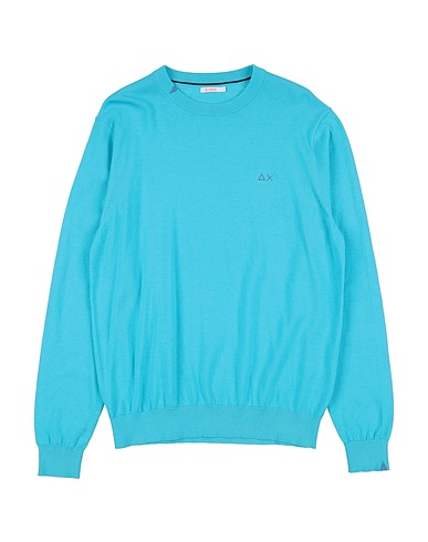 SUN 68 Jumper Turquoise 100% Cotton