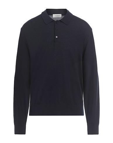 LANEUS Pullover Marineblau 90% Schurwolle, 10% Kaschmir