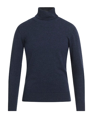 KANGRA Polo neck Blue 70% Wool, 20% Silk, 10% Cashmere