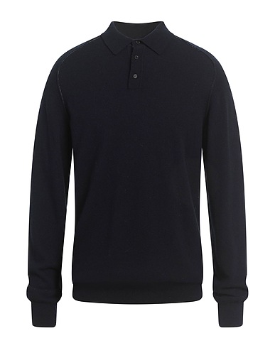 ROBERTO COLLINA Pullover Blu navy 90% Lana, 10% Cachemire