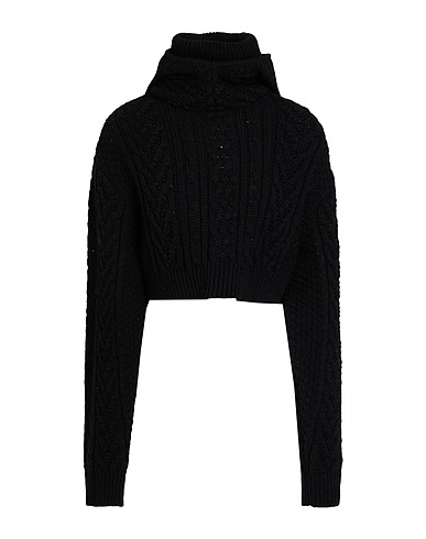 NOIR KEI NINOMIYA Polo neck Black 100% Wool