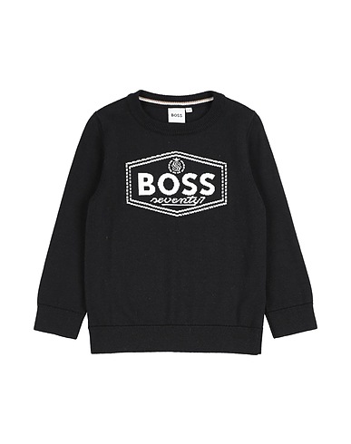 BOSS Jumper Black 100% Cotton
