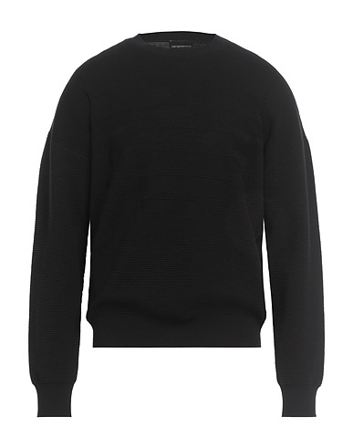 EMPORIO ARMANI Pullover Schwarz 100% Baumwolle