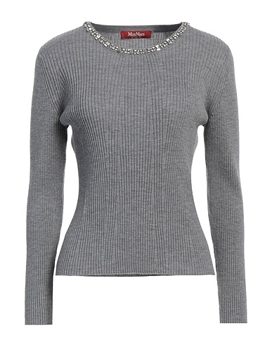 MAX MARA STUDIO Jumper Grey 100% Virgin Wool