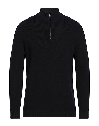 JEORDIE'S Polo neck BLU NAVY 100% Merino Wool