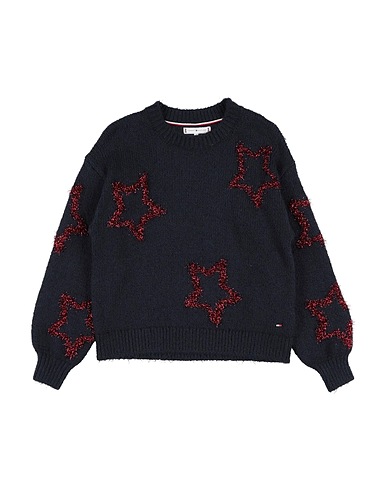 TOMMY HILFIGER Πουλόβερ Σκούρο μπλε της νύχτας 53% Βαμβάκι, 39% Πολυεστέρας, 6% Πολυαμίδη, 1% Ελαστάνη, 1% Άλλες ίνες