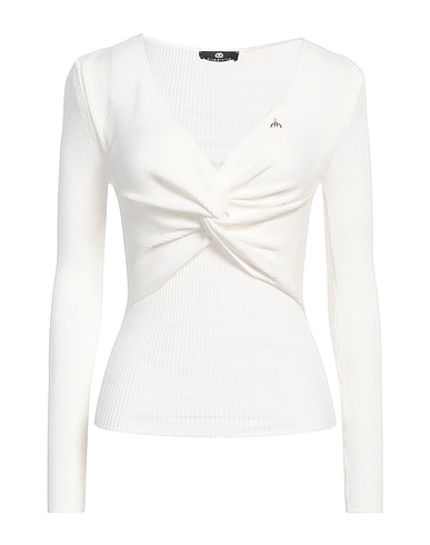 DIVEDIVINE Pullover Bianco 50% Viscosa, 31% Poliestere, 19% Poliammide