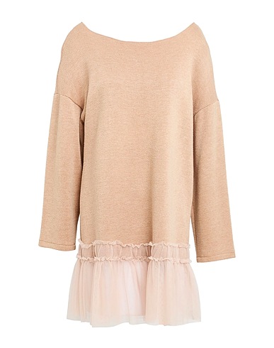 LE STREGHE Jumper Camel 40% Viscose, 39% Polyester, 19% Polyacrylic, 2% Other Fibres