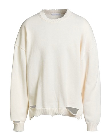 HELMUT LANG Jumper Ivory 99% Cotton, 1% Elastane
