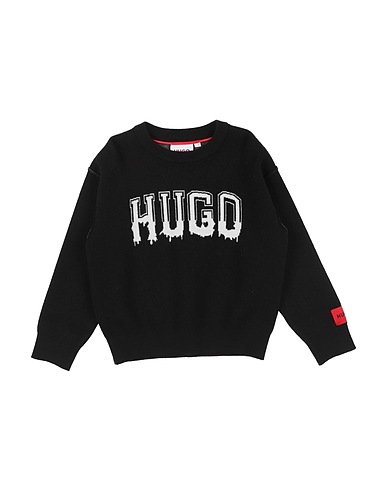 HUGO Jumper Black 52% Viscose, 28% Polyester, 20% Polyamide