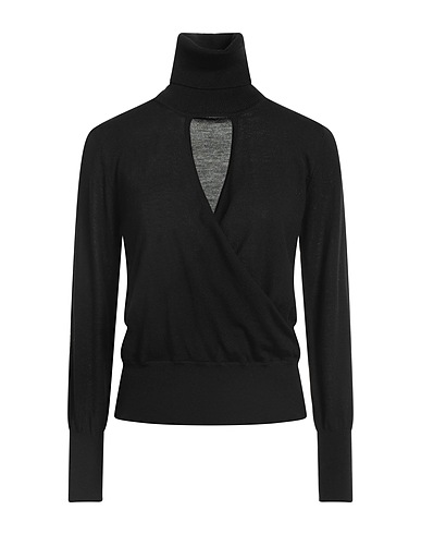 EMMA & GAIA Turtleneck Black 100% Merino Wool
