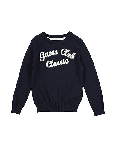GUESS Pullover Nachtblau 35% Baumwolle, 35% Modal, 30% Polyamid
