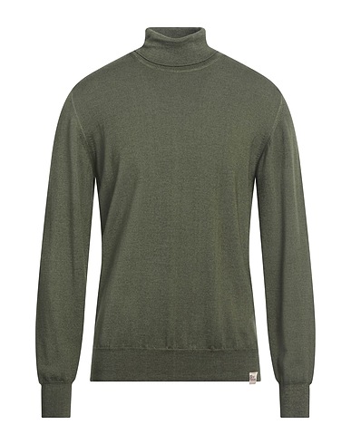 ROŸ ROGER'S Turtleneck Military green 100% Wool