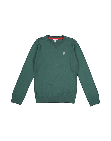 GUESS Pullover Verde 80% Cotone, 20% Poliammide