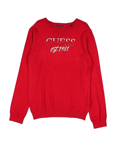 GUESS Jumper Red 82% EcoVero™ viscose, 16% Polyamide, 2% Elastane