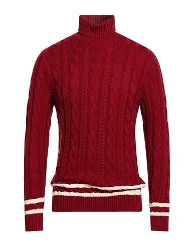 ELEVENTY Turtleneck PLATINUM Burgundy 100% Wool
