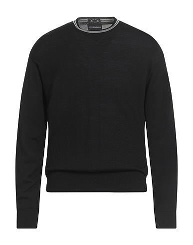 EMPORIO ARMANI Pullover Nero 100% Lana Vergine