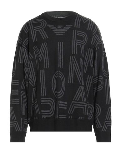 EMPORIO ARMANI Jumper Black 50% Acrylic, 50% Virgin Wool
