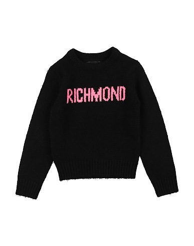 JOHN RICHMOND プルオーバー ブラック アクリル 75% / ポリエステル 22% / ポリウレタン 3%