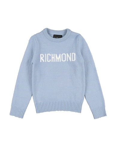 JOHN RICHMOND Jumper Light blue 75% Acrylic, 22% Polyester, 3% Elastane
