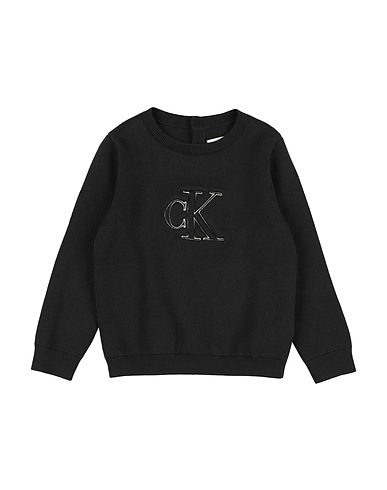 CALVIN KLEIN JEANS Pullover Schwarz 100% Baumwolle