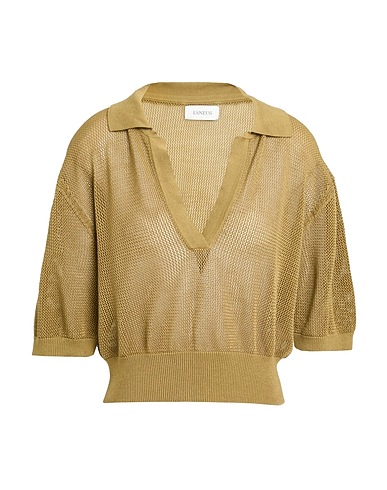 LANEUS Pullover Verde militare 100% Cotone