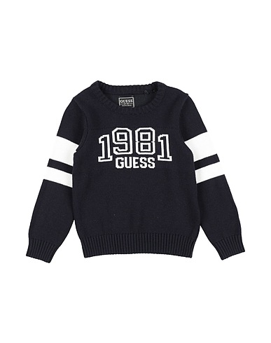 GUESS Jumper Navy blue 100% Cotton