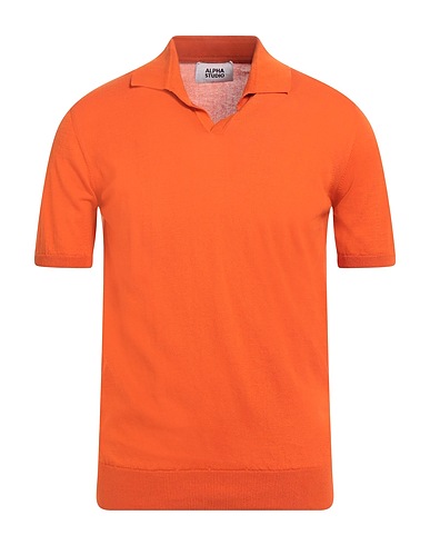 ALPHA STUDIO Sweater Orange 100% Cotton