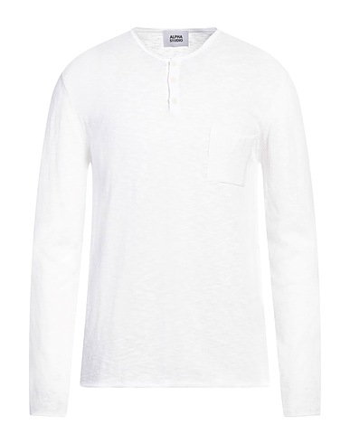 ALPHA STUDIO Jumper Off white 100% Cotton
