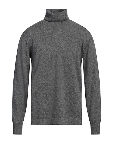 PAOLO PECORA Polo neck Lead 70% Virgin Wool, 30% Cashmere