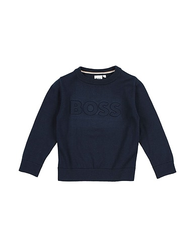 BOSS Jumper Midnight blue 100% Cotton