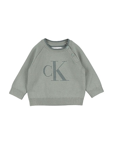 CALVIN KLEIN JEANS Jumper Sage green 100% Cotton
