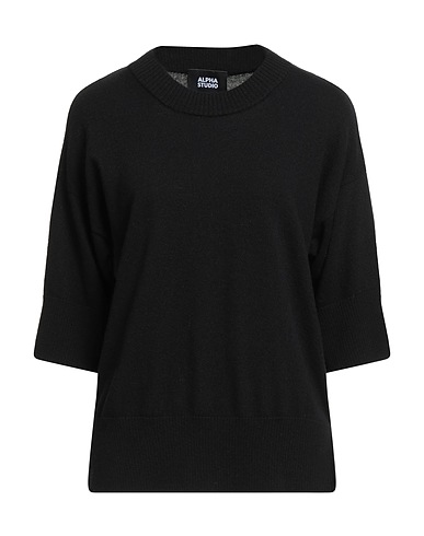 ALPHA STUDIO Sweater Black 40% Wool, 30% Viscose, 20% Polyamide, 10% Cashmere