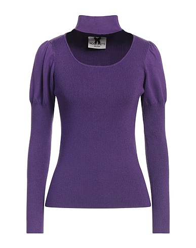 NO SECRETS Polo neck Purple 39% Viscose, 36% Polyamide, 25% Polyester