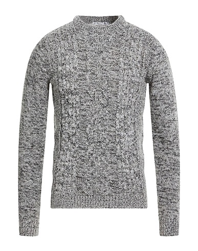 GREY DANIELE ALESSANDRINI Jumper Grey 50% Wool, 16% Acrylic, 13% Polyamide, 12% Other Fibres, 9% Mohair wool