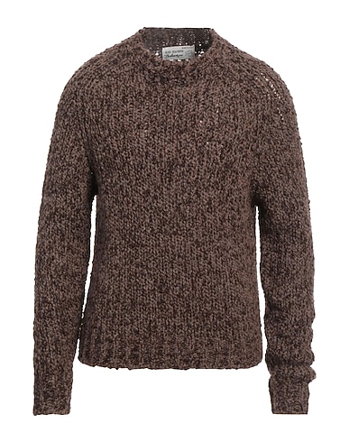 BALLANTYNE Sweater RAW DIAMOND BY BALLANTYNE Chocolate brown 50% Wool, 50% Acrylic