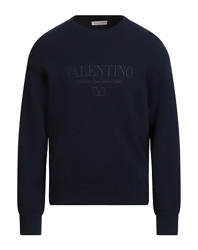 VALENTINO GARAVANI Sweater Midnight blue 100% Virgin Wool, Acrylic, Wool