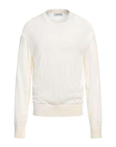 LANEUS Sweater Cream 90% Virgin Wool, 10% Cashmere