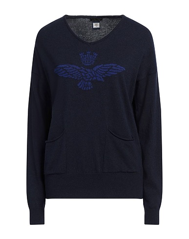 AERONAUTICA MILITARE Pullover Blu notte 45% Viscosa, 25% Lana, 25% Poliammide, 5% Cachemire