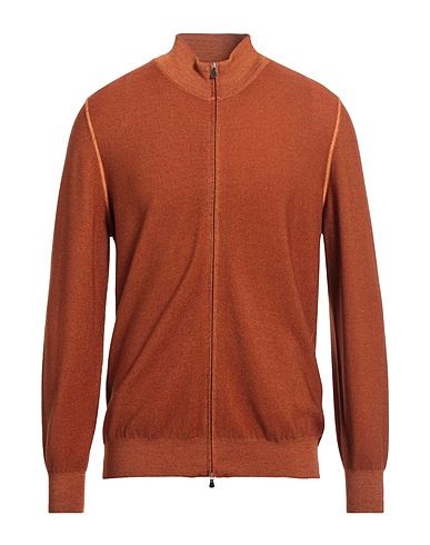 GRAN SASSO Cardigan LUXURY Rust 100% Virgin Wool