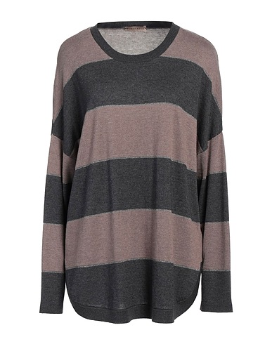 PUROTATTO Jumper Charcoal 70% Silk, 30% Cashmere