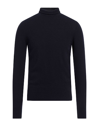 CRUCIANI Polo neck Midnight blue 70% Wool, 30% Cashmere