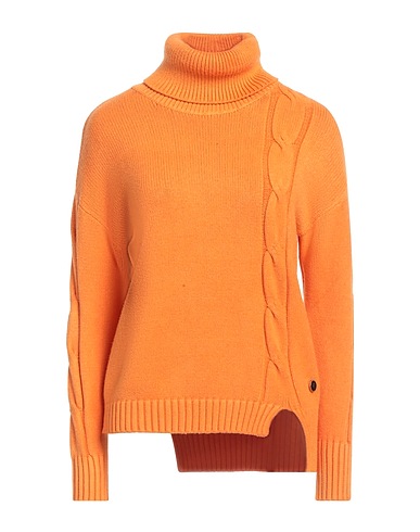 WHITE WISE Rollkragenpullover Orange 51% Viskose, 28% Polyester, 21% Nylon