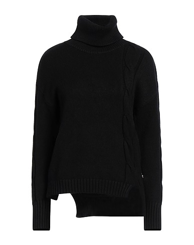 WHITE WISE Polo neck Black 51% Viscose, 28% Polyester, 21% Nylon