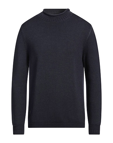 BLAUER. Polo neck Navy blue 100% Wool